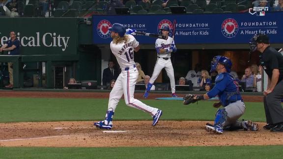 Travis Jankowski cranks game-tying HR in the 9th for the Rangers