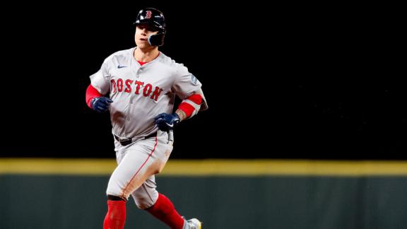 Tyler O'Neill homers for record-setting 5th straight opening day as Red Sox top Mariners 6-4