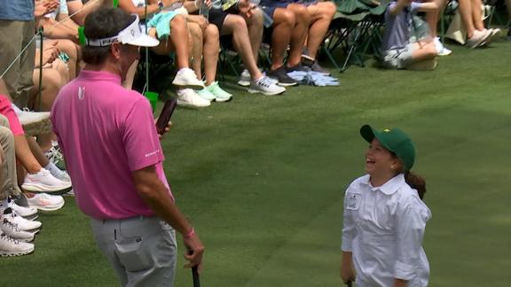 Bubba Watson's daughter thrills crowd with a long putt