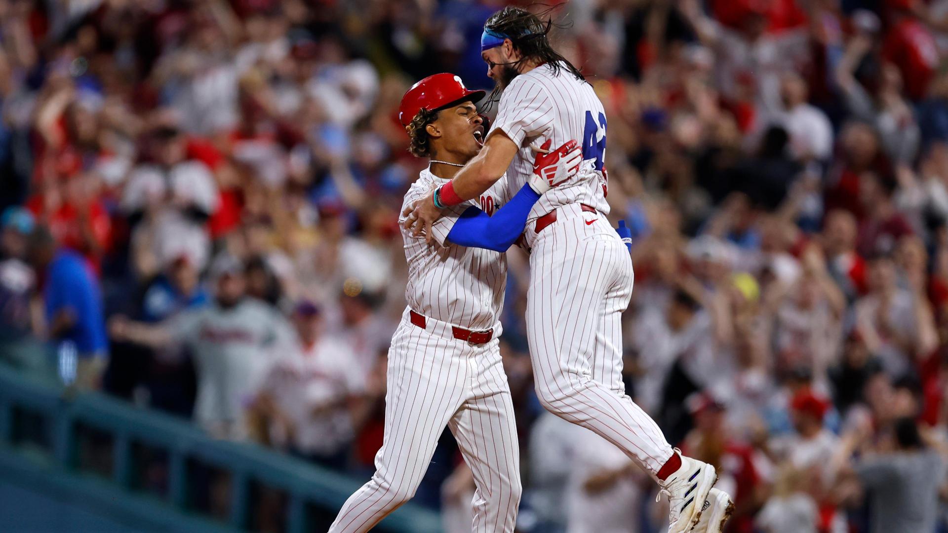 Pache s single  Harper s catch in 10th inning lift Phillies past Rockies