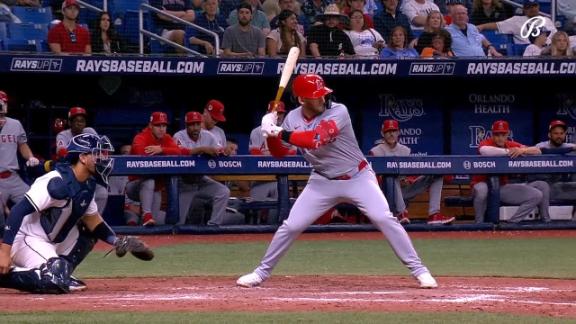 Mike Trout s 2-run homer highlights 5-run outburst in the 8th as the Angels top Rays 7-3