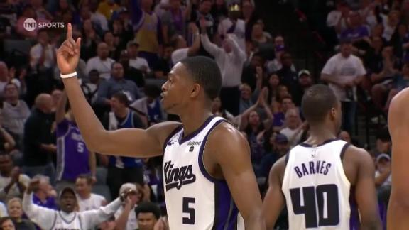 De'Aaron Fox drops in a midrange and-1 for the Kings
