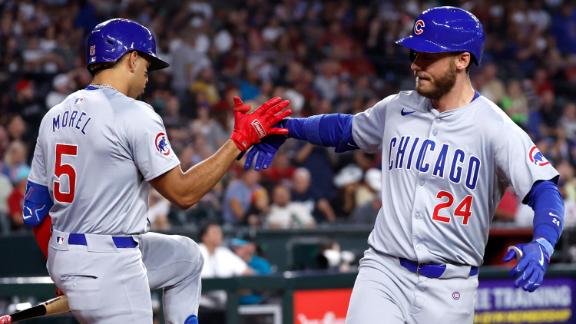 Cody Bellinger hits a go-ahead homer and the Cubs beat the Diamondbacks 5-3 to take series