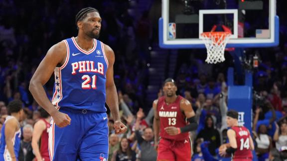 76ers hold off Heat, move on to face Knicks