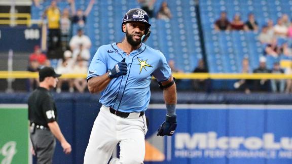 Amed Rosario's triple puts the Rays on the board