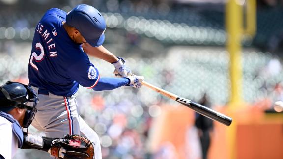 Seager s RBI groundout and Taveras RBI single lead the Rangers over the Tigers 9-7