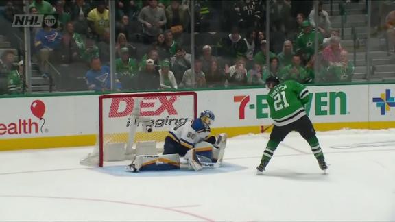 Stars beat Blues 2-1 in shootout after clinching No  1 seed in Western Conference playoffs