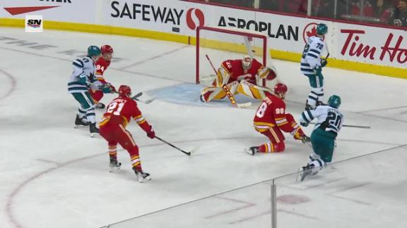 Flames beat NHL-worst Sharks 5-1 in the season finale for the non-playoff teams