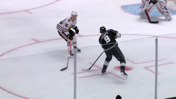 LA Kings rally late  finish 3rd in the Pacific Division with a 5-4 overtime victory over Chicago