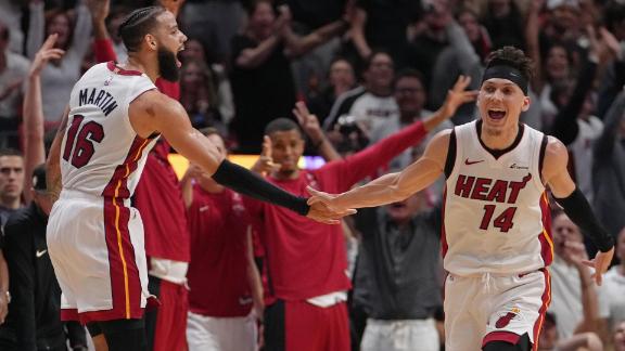 The Heat are headed to Boston after ousting the Bulls 112-91 in East play-in finale