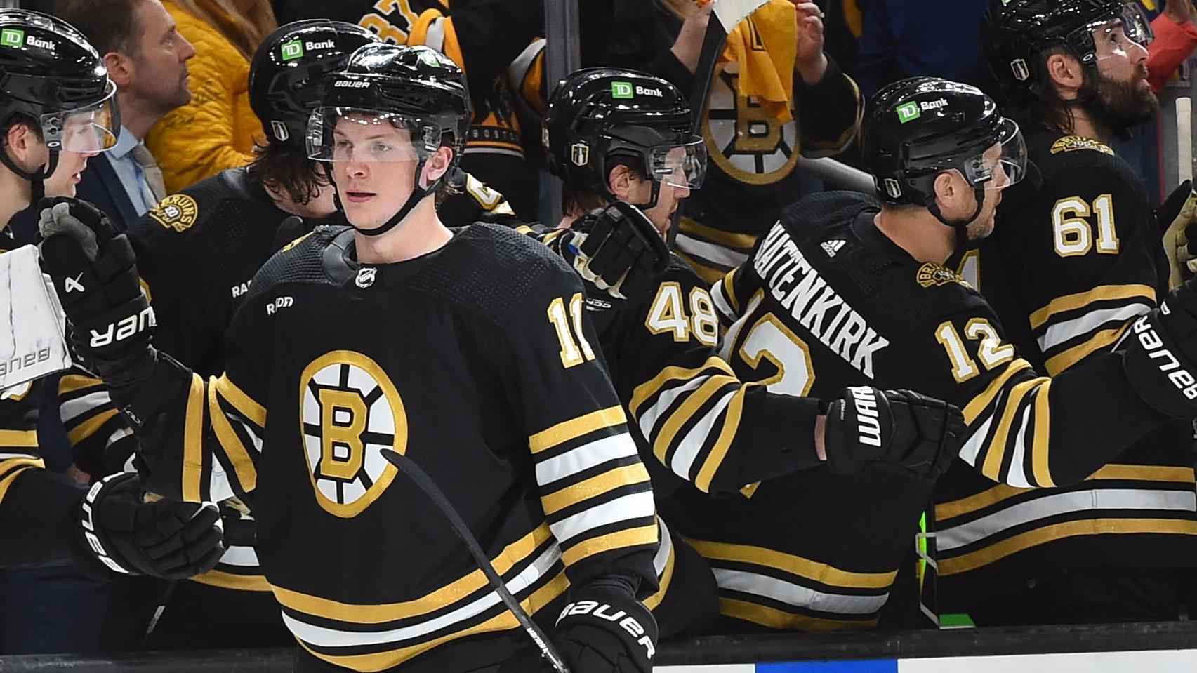 Trent Frederic seals game with empty-net score for Bruins