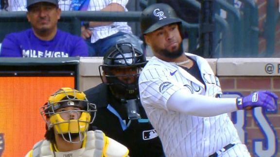 Elias D  az gets key hit as the Rockies rally for a wild 10-9 victory over the Padres