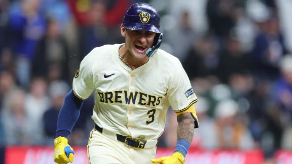 Joey Ortiz homers  drives in 4 runs  including winner in the 11th inning  as Brewers top Yankees 7-6
