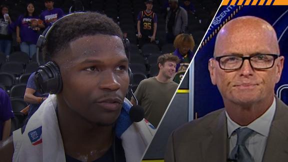 Anthony Edwards joins Scott Van Pelt to discuss his mindset after the Timberwolves' win over the Suns in Game 3.