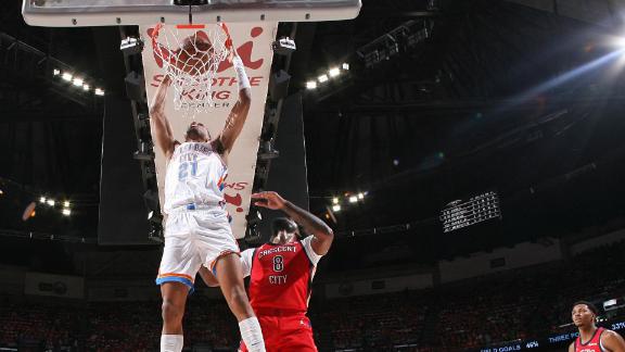 Gilgeous-Alexander, Thunder roll to 3-0 series lead with 106-85 win over the Pelicans