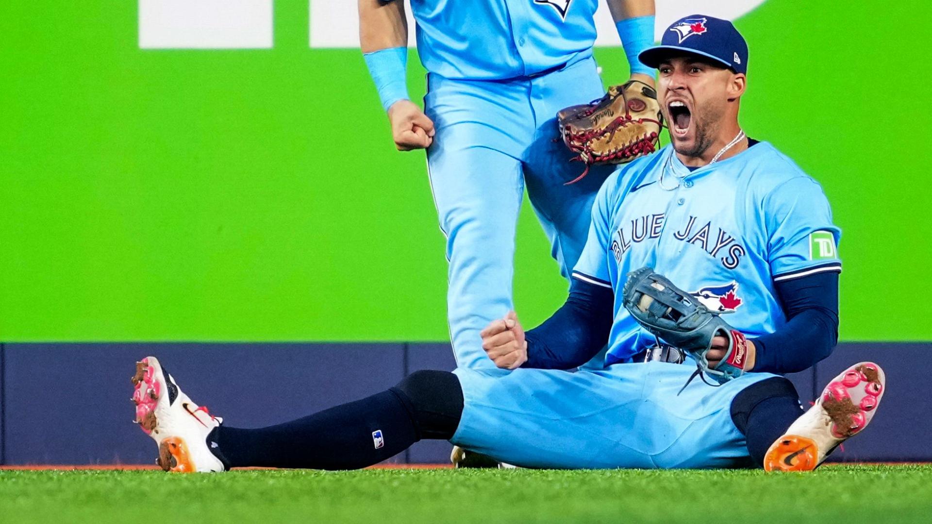 George Springer is beyond fired up after catch-of-the-year candidate