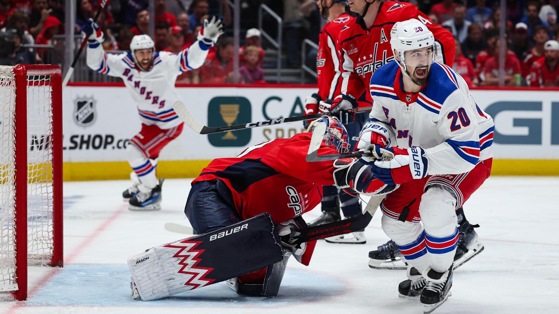Rangers finish off sweep of the Capitals  move on to the 2nd round of the NHL playoffs