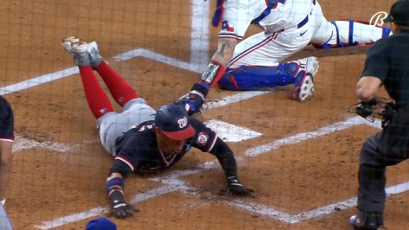 Vargas beats the tag to get Nationals on the board