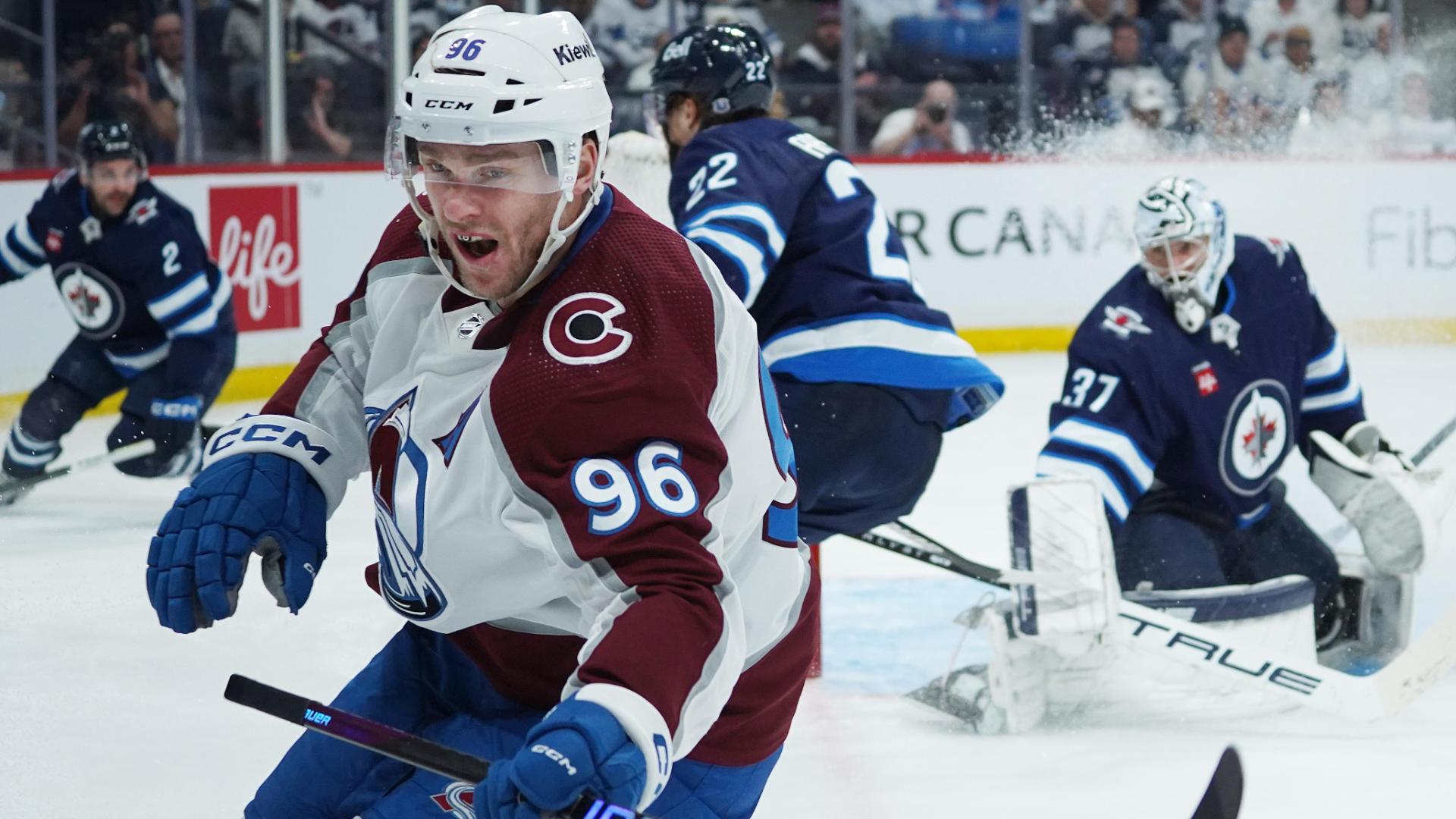 Rantanen scores twice in the 3rd period to lead Avalanche past Jets 6-3 and into the 2nd round
