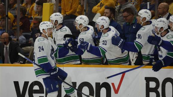 Canucks advance to 2nd round  beating Predators 1-0 in Game 6 on Pius Suter s late goal