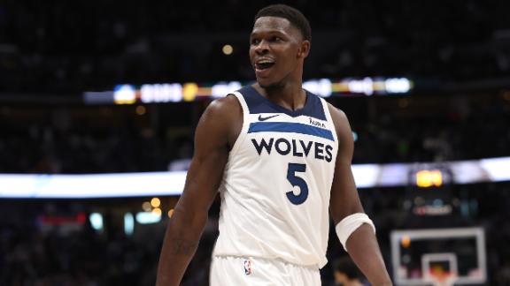 Edwards scores 43 points  Reid erupts in 4th to help Timberwolves beat Nuggets 106-99 in Game 1