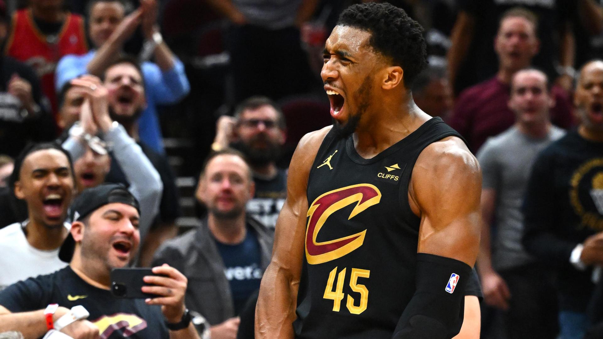 Donovan Mitchell scores 39 points in Game 7 to help the Cavaliers eliminate the Magic.