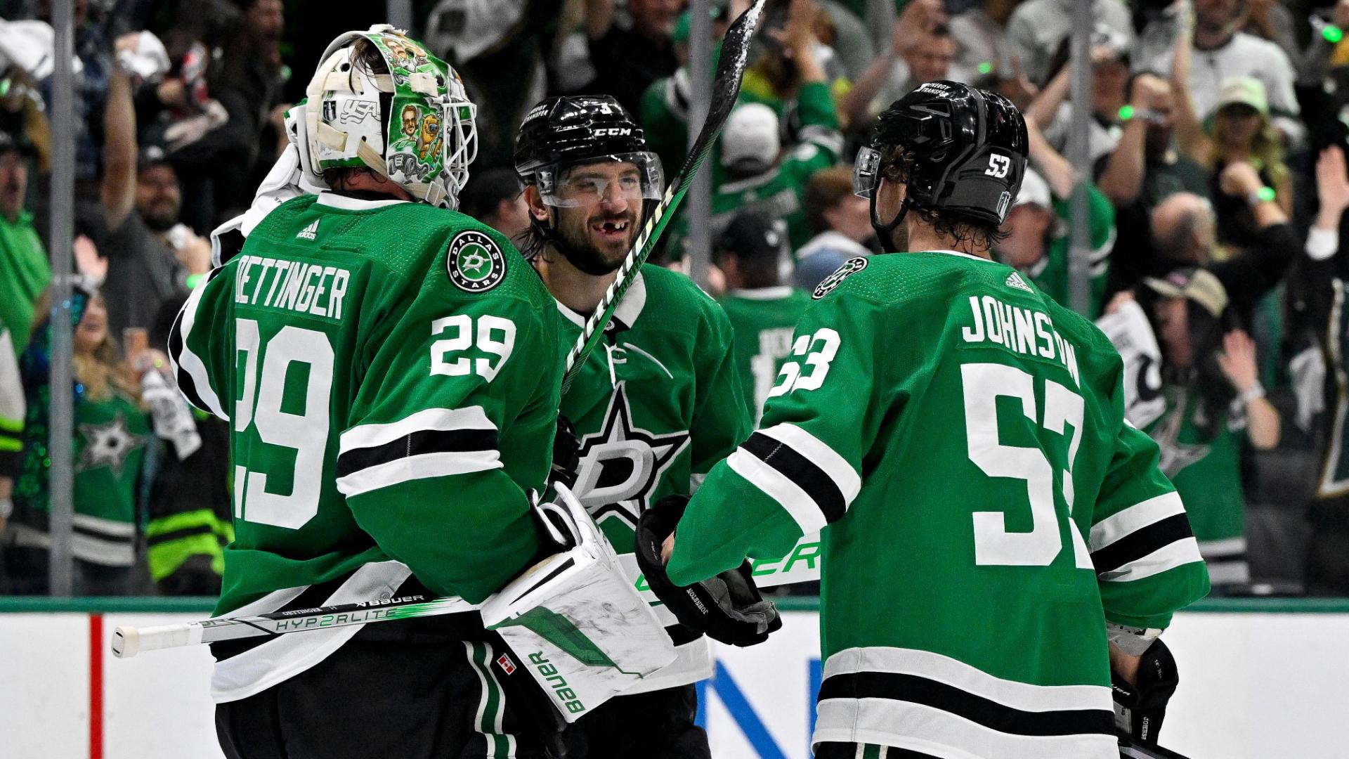 Stars hold off Golden Knights in final seconds for series win