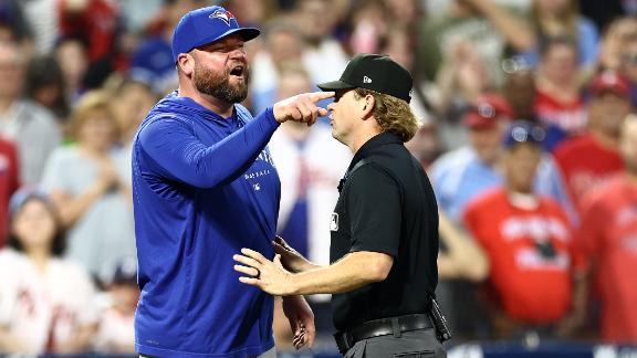 Blue Jays manager ejected after heated tirade