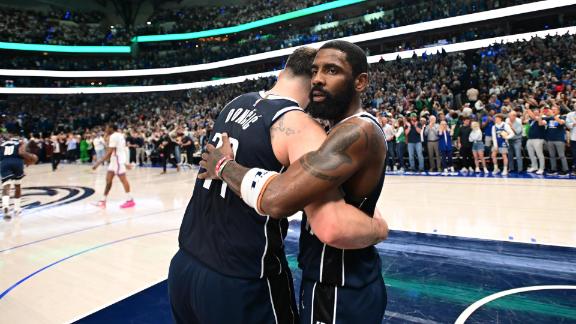 Luka Doncic, Kyrie Irving and P.J. Washington score a combined 71 points to secure a thrilling 105-101 Mavericks win against the Thunder in Game 3.