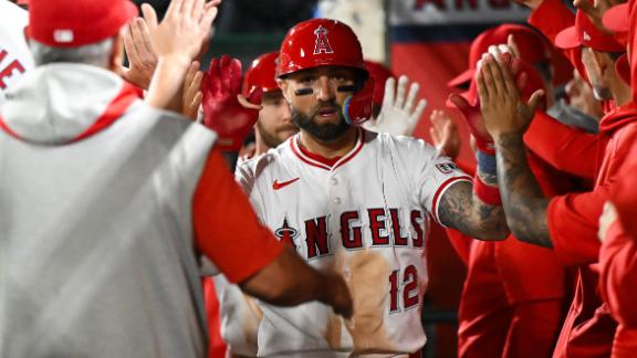 Jo Adell s 3-run homer and Kevin Pillar s big night propel the Angels past the Royals 9-3