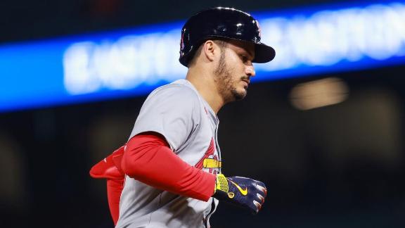 Nolan Arenado s homer keys an 8-run rally in the 7th as the Cardinals surge past the Angels  10-5