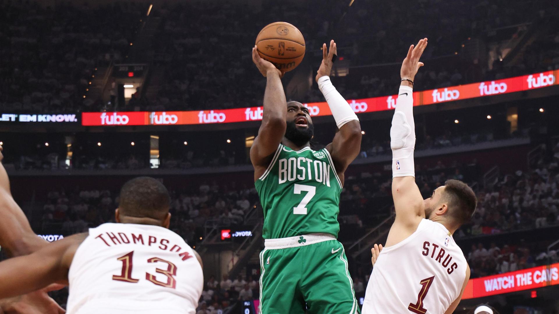 Jayson Tatum s 33 points help Celtics down short-handed Cavaliers 109-102 to take 3-1 lead in semis