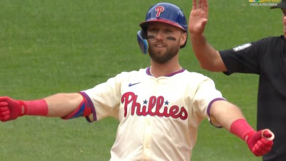 Bohm and Harper lead the streaking Phillies to a sweep of the Nationals with 11-5 win