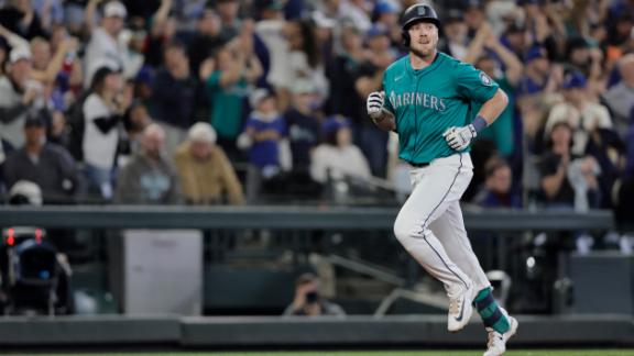 Crawford s slam and Miller s arm lead surging Mariners to 9-0 win over Angels