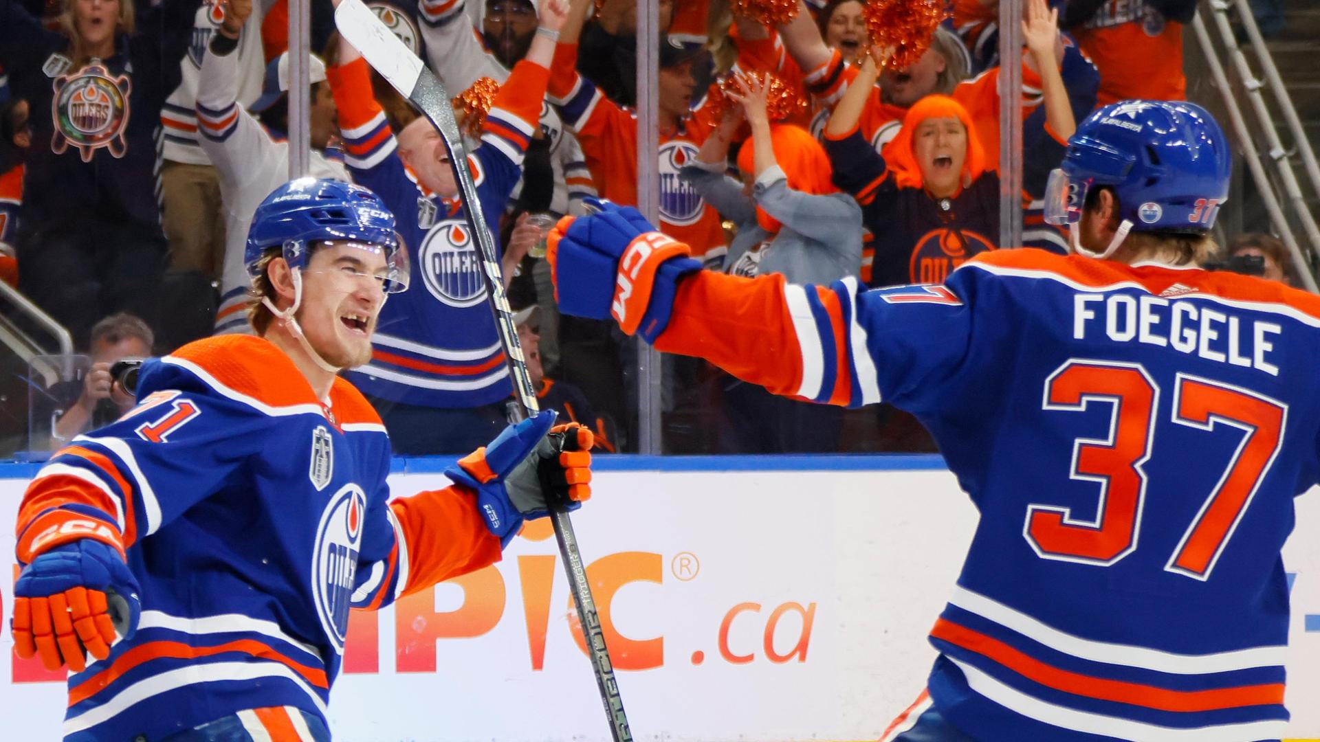 Oilers score 2 empty-net goals and send series to Game 7