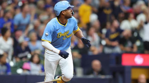 Jackson Chourio hits his first career grand slam, the Brewers beat the ...