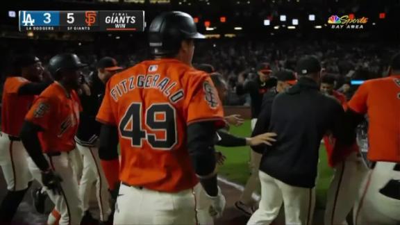 Brett Wisely sends Giants home with walk-off HR into the night