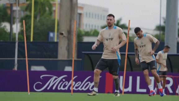Messi back in training ahead of Copa América QF