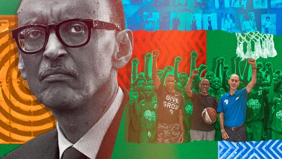 The NBA partnered with the longtime authoritarian president of Rwanda as part of its goal to expand basketball into Africa. In the process, critics say, the NBA is looking past ongoing human rights abuses and political oppression of the Rwandan people.