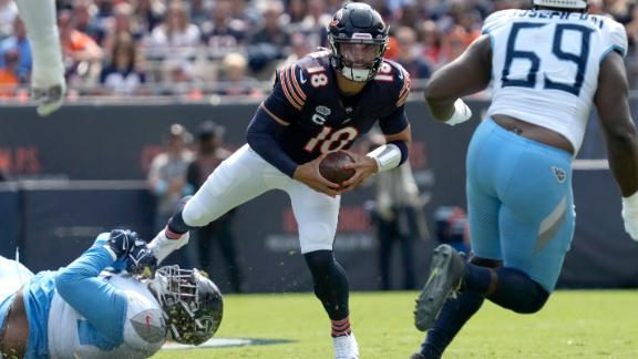 Caleb Williams has a difficult debut but is saved by the Bears’ defense in a 24-17 win over the Titans