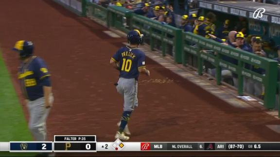 Joey Ortiz pads Brewers' lead with 2-run single