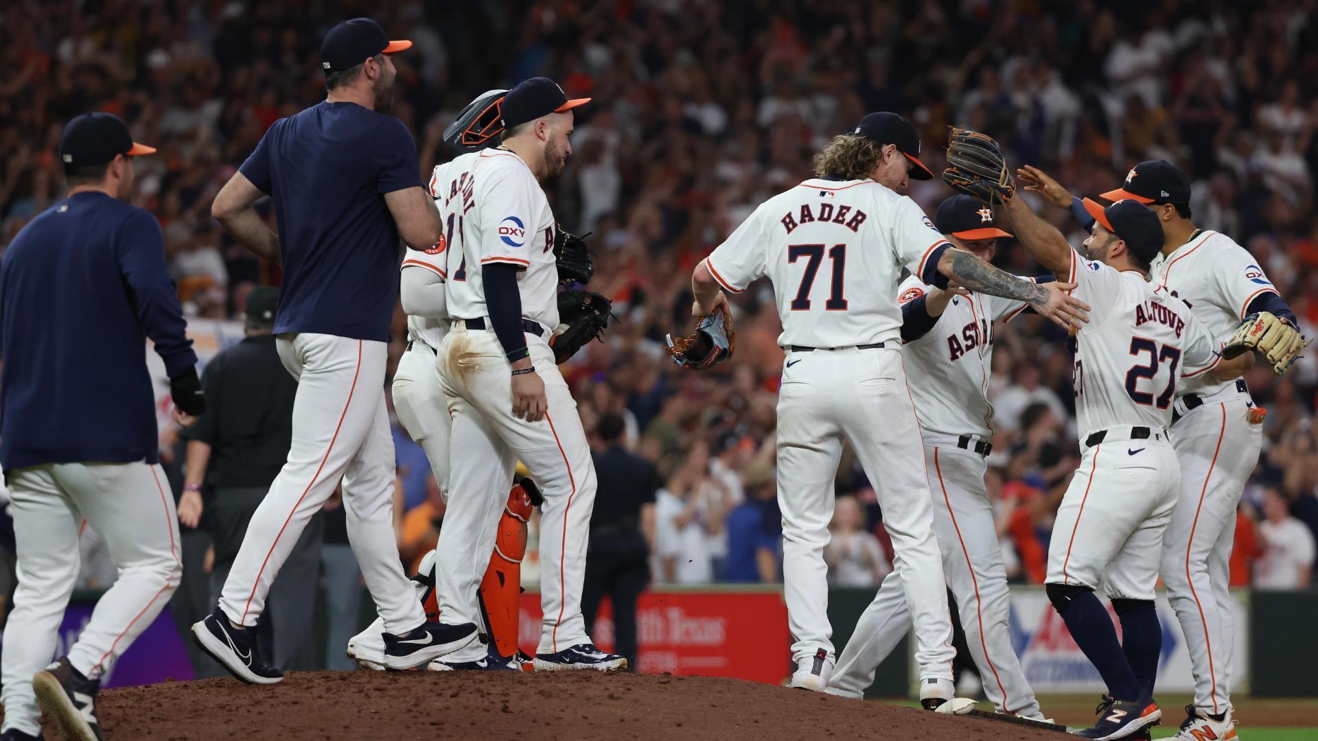 Astros hold off Mariners to win AL West