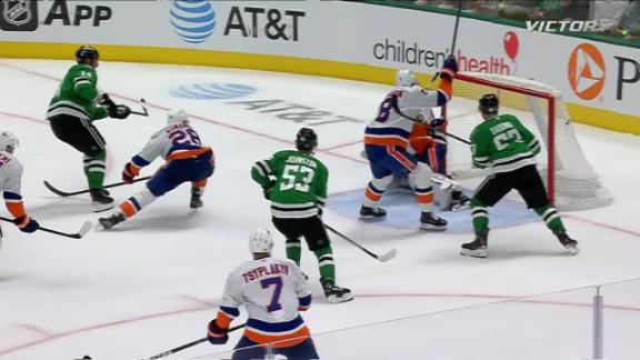 Seguin scores twice  Oettinger stops 34 shots for 11th shutout in Stars  3-0 win over Islanders