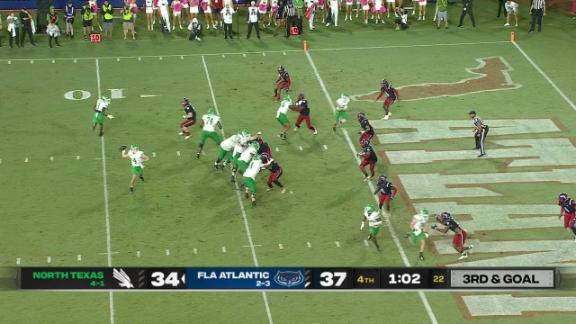 Chandler Morris  DT Sheffield lift North Texas to 41-37 victory over Florida Atlantic