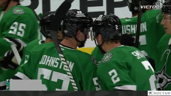 Wyatt Johnston wins it for Stars in a shootout