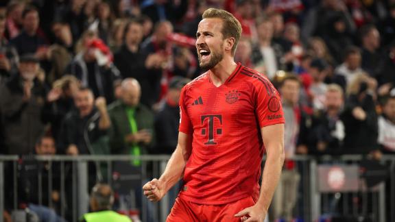 Harry Kane gets a hat trick to lead Bayern Munich past VfB Stuttgart.