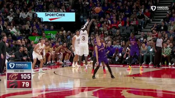 Caris LeVert beats the 3rd-quarter buzzer with a trey