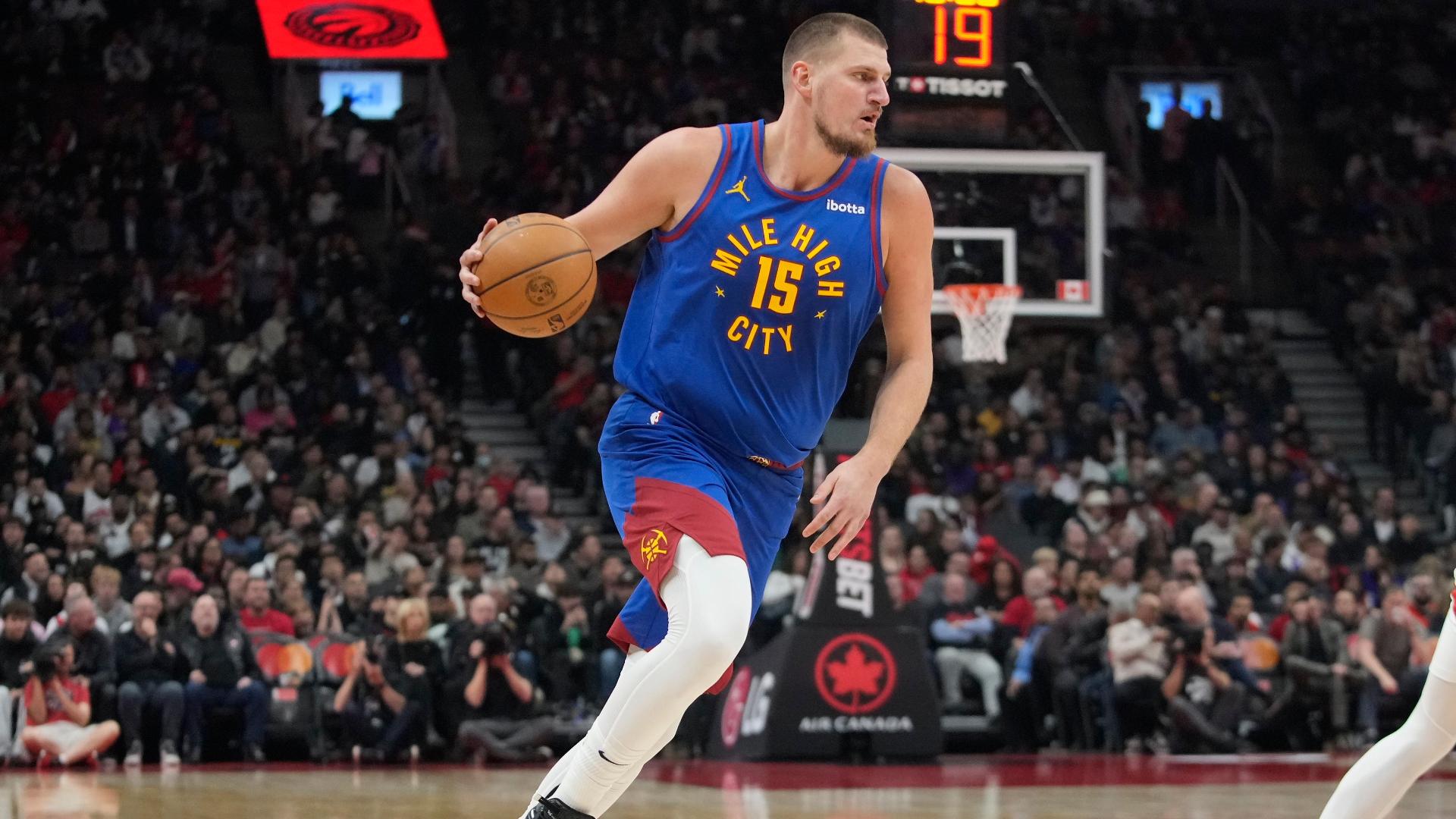 Nikola Jokic cooks the Raptors for 40 points to lead the Nuggets to a 127-125 overtime win over the Raptors.
