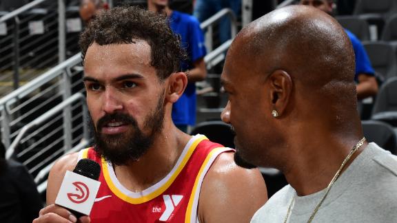 Trae Young has a message for booing New York fans after his Atlanta Hawks held off the Knicks for a 121-116 win.