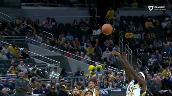 Pascal Siakam drops in the smooth basket